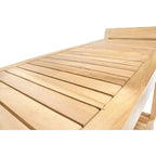 Panca curva per doccia e vasca da bagno da 30 pollici, in legno naturale, con ripiano, colore beige