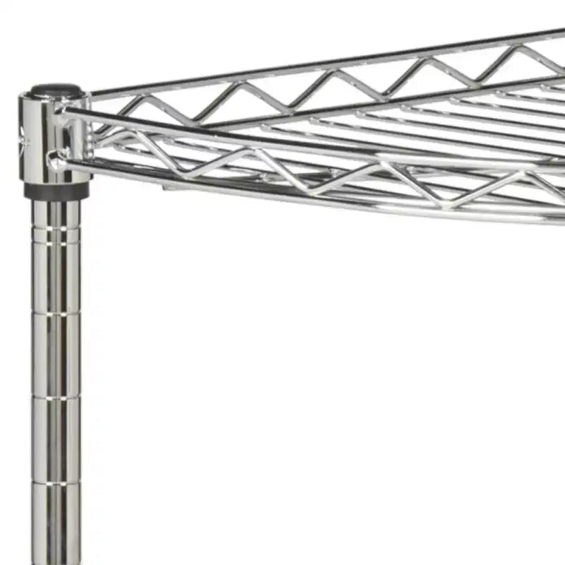 Scaffale angolare a 4 ripiani - Cromato